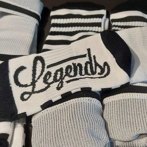 5 Pairs Legends Socks 7-11 M/F New